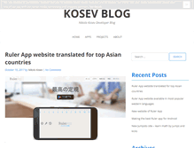 Tablet Screenshot of blog.kosev.net